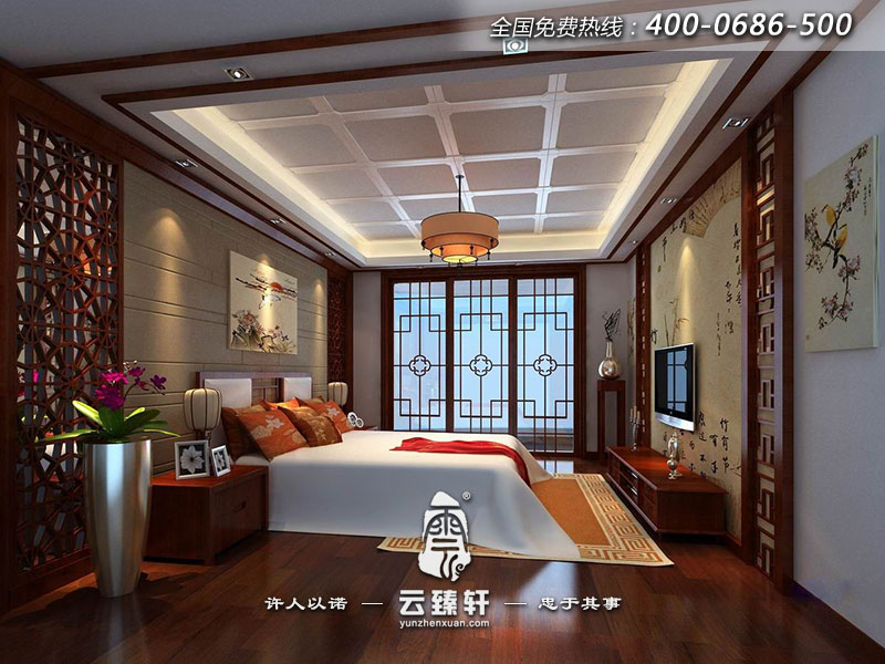 臥房以溫和為主，華麗為次