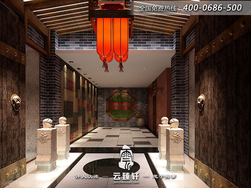 仿古飯店門(mén)頭設(shè)計(jì)效果圖