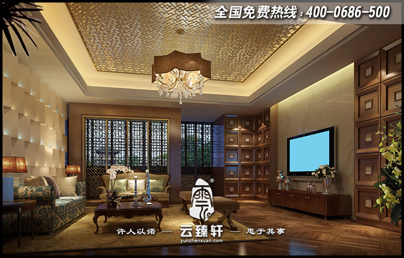 新中式會所KTV空間設(shè)計(jì)效果圖